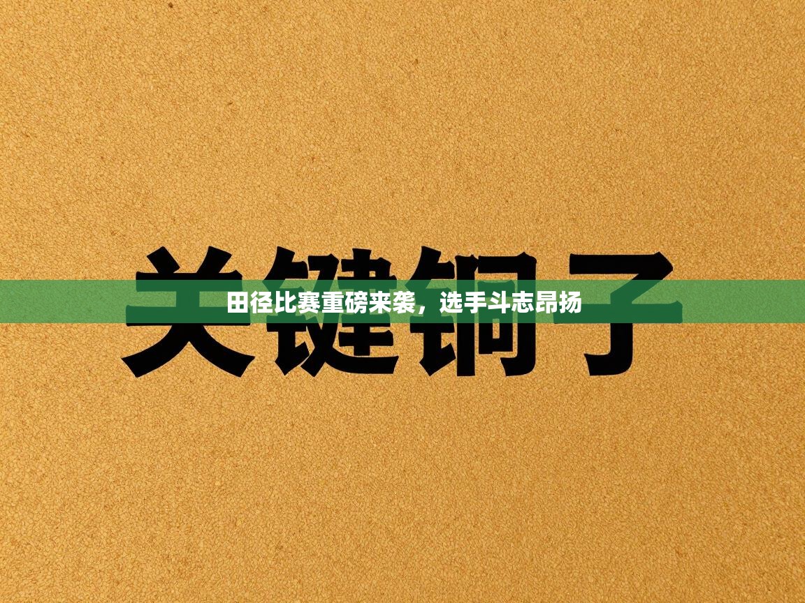 田径比赛重磅来袭,选手斗志昂扬 第1张