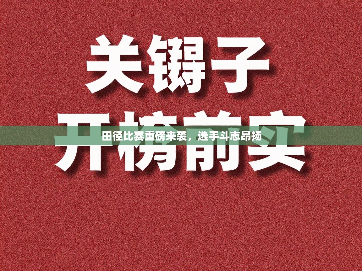 田径比赛重磅来袭,选手斗志昂扬 第2张